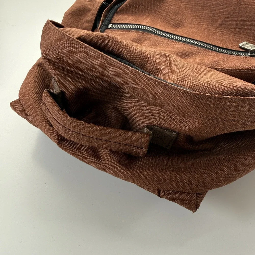 ELECTRIC VISUAL Laptop Padded Backpack Adult Brown 3 Compartments Everyday‎ Bag